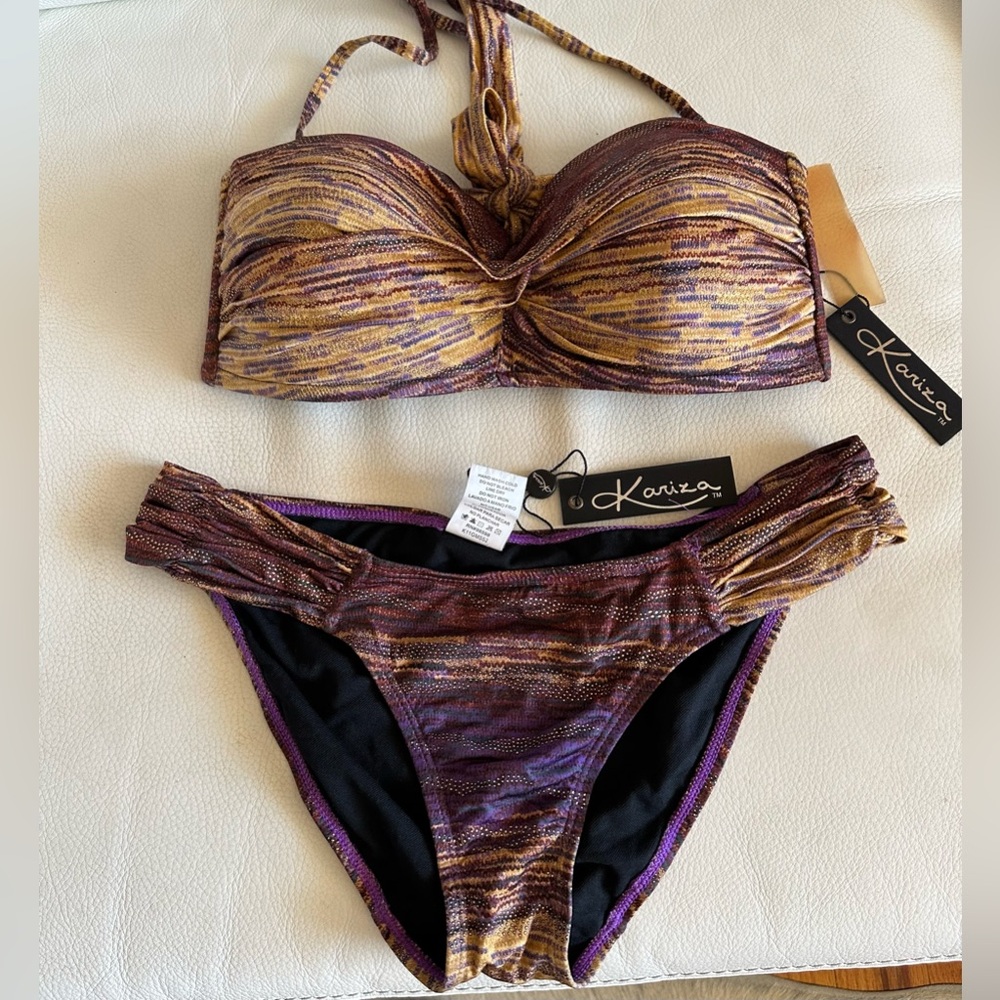 NWT KARIZA Bikini 2pc set. Size US 10-12, EU 40-42